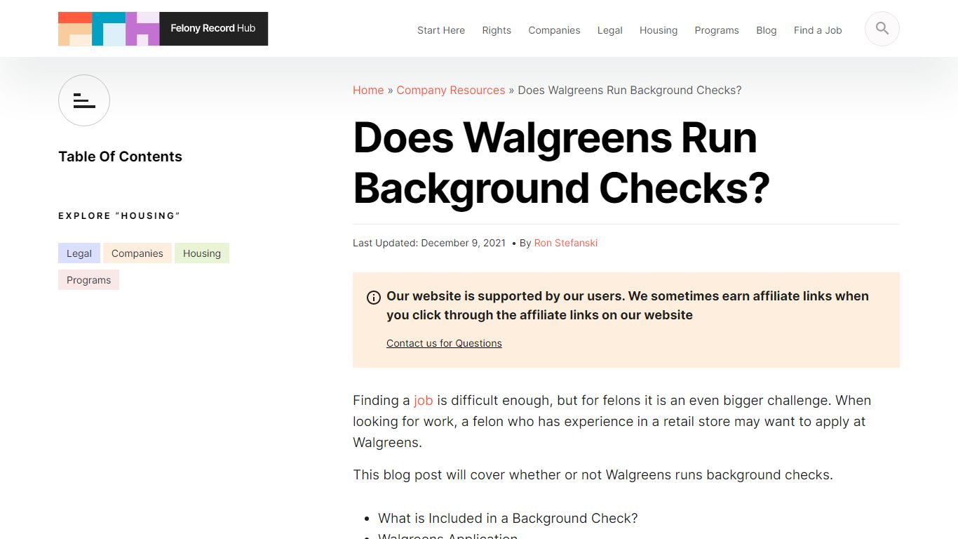 Does Walgreens Run Background Checks? | Felony Record Hub